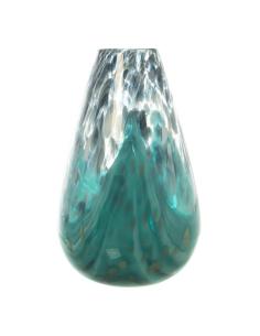 JARRÓN CRISTAL 32.5 CM TONOS AZULES - Imagen 1