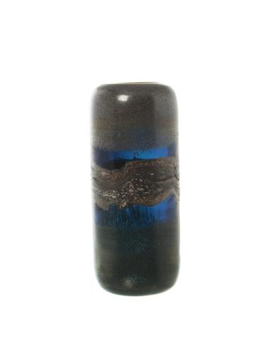 JARRÓN CRISTAL 28.5 CM AZUL/ TIERRA - Imagen 1