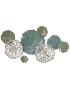 APLIQUE METAL PARED FLORES 67* 37 - Imagen 1