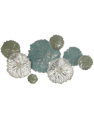 APLIQUE METAL PARED FLORES 67* 37 - Imagen 1