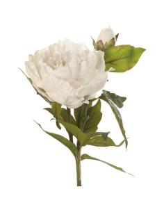 PEONIAS POLIESTER BLANCA - Imagen 1