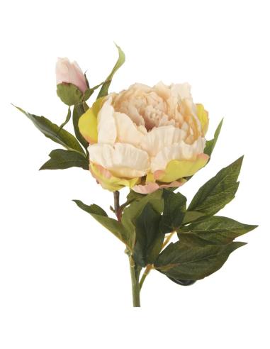 PEONIA POLIESTER ROSA 60 CM - Imagen 1
