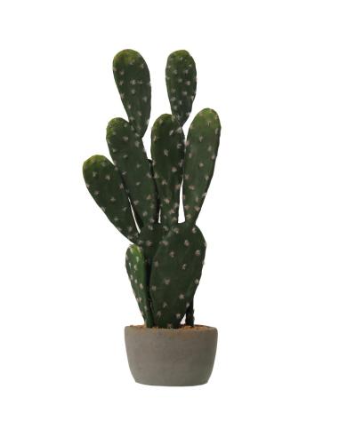 CACTUS ARTIFICIAL C/MACETA CEMENTO - Imagen 1