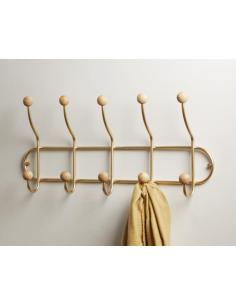 COLGADOR METAL 5P. ORO 60 CMS - Imagen 1