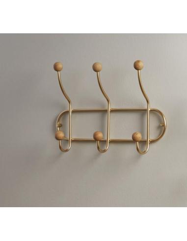 COLGADOR METAL 3P. ORO 43 CMS - Imagen 1