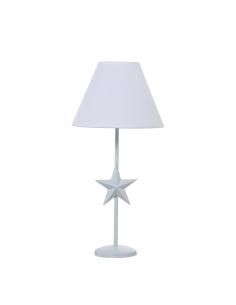 LAMPARA SOBREMESA METAL BLANCO - Imagen 1