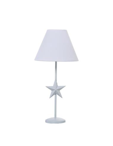 LAMPARA SOBREMESA METAL BLANCO - Imagen 1