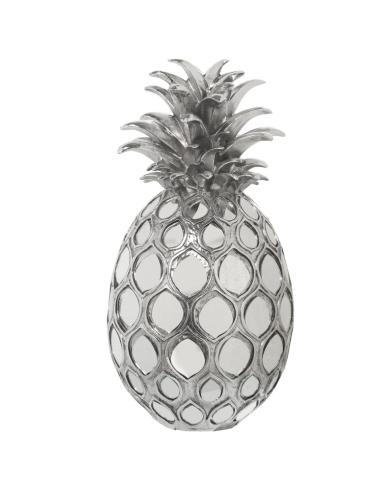 FIGURA PIÑA RESINA C/ CRISTAL ESPEJO - Imagen 1
