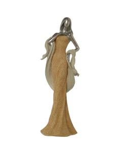 FIGURA RESINA MUJER C/ VESTIDO - Imagen 1