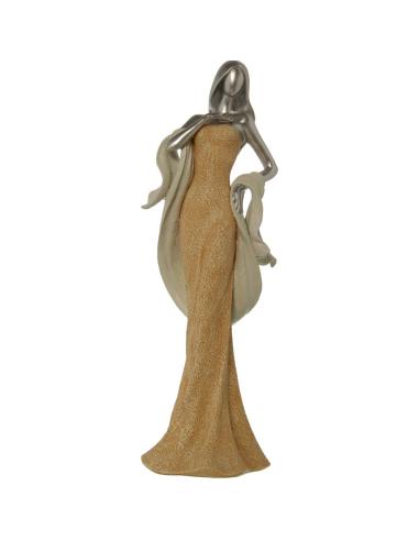 FIGURA RESINA MUJER C/ VESTIDO - Imagen 1