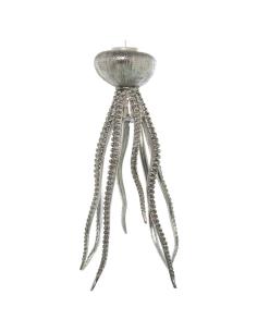 FIGURA RESINA MEDUSA PLATEADA 18 CM - Imagen 1