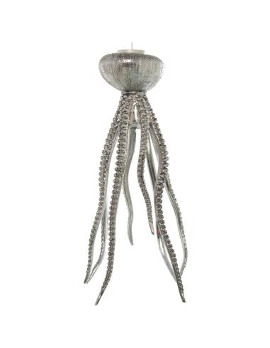 FIGURA RESINA MEDUSA PLATEADA 18 CM - Imagen 1