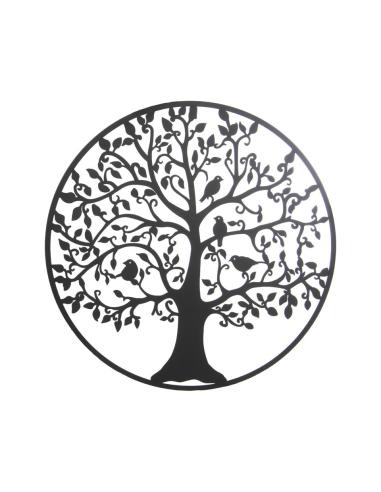 APLIQUES PARED METAL ARBOL NEGRO - Imagen 1