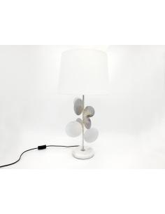 LAMPARA SOBREMESA GITTI PLATA 69 CMS - Imagen 1
