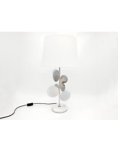 LAMPARA SOBREMESA GITTI PLATA 69 CMS - Imagen 1