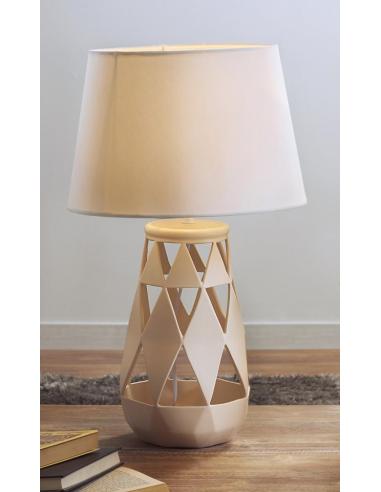 LAMPARA AINHOA BEIGE 54 CMS - Imagen 1