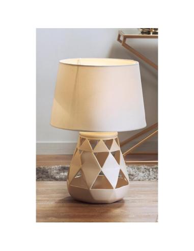 LAMPARA AINHOA BEIGE 40 CMS - Imagen 1