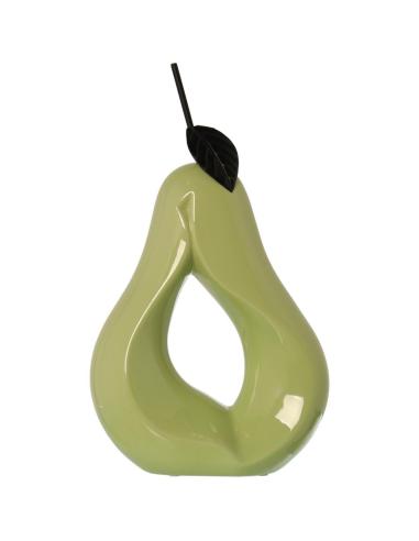 FIGURA CERÁMICA PERA VERDE 30 CM - Imagen 1