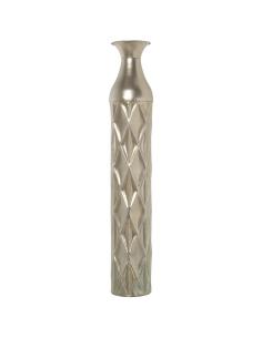 JARRON METAL PLATEADO 80CM - Imagen 1