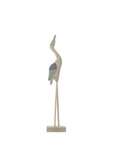 FIGURA GARZA MADERA 27*10*52 - Imagen 1