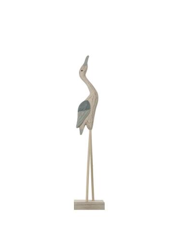 FIGURA GARZA MADERA 27*10*52 - Imagen 1