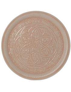 BANDEJA DE METAL ROSA Ø52 CM - Imagen 1