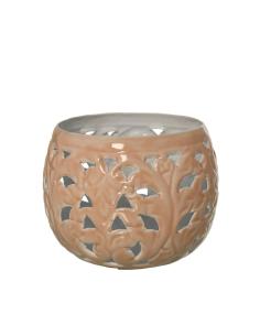 PORTAVELAS METAL ROSA Ø12*10 - Imagen 1