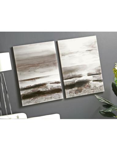 OLEO 100% ABSTRACTO PLATA 70*100 CM S/2 - Imagen 1