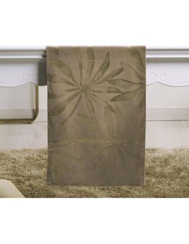 CAMINO DEC. HOJAS BEIGE 30X180 CMS. - Imagen 1