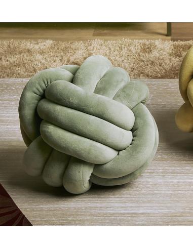 COJIN BOLA NUDO VERDE OLIVA 27D. CMS - Imagen 1