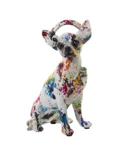 FIGURA PERRO RESINA GRAFITI MULTICOLOR - Imagen 1