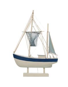 VELERO DECORATIVO CON LUZ MADERA - Imagen 1