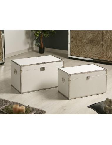 BAUL POLIPIEL BLANCO/CROMO S/2 - Imagen 1