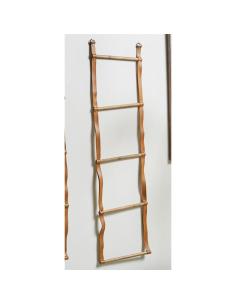 TOALLERO MADERA/POLIPIEL 146 CM - Imagen 1