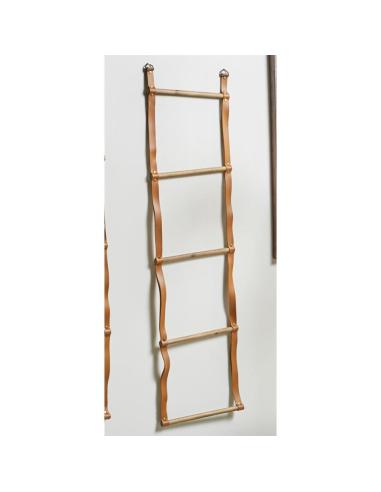 TOALLERO MADERA/POLIPIEL 146 CM - Imagen 1