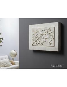 TAPA CONTADOR RELIEVE RAMA FLOR CEREZO 50X35 - Imagen 1