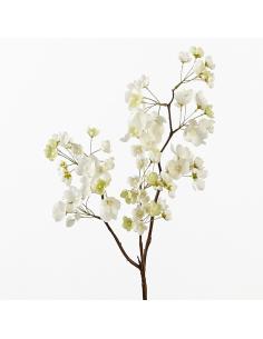 RAMA FLOR CEREZO BLANCA 82 CM