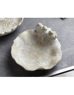CENTRO HOJA C/PAJARITOS CEMENTO 24CMS