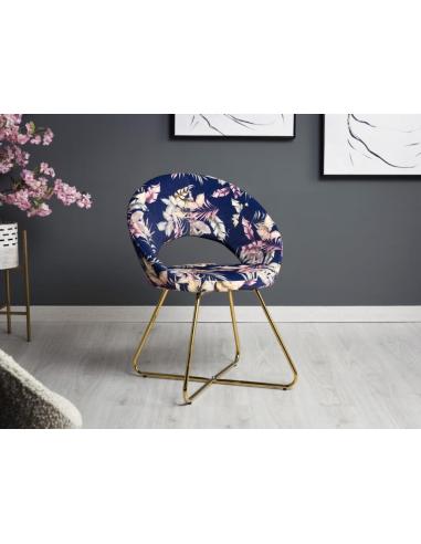 SILLA NEFERET TERCIOPELO ESTAMPADO