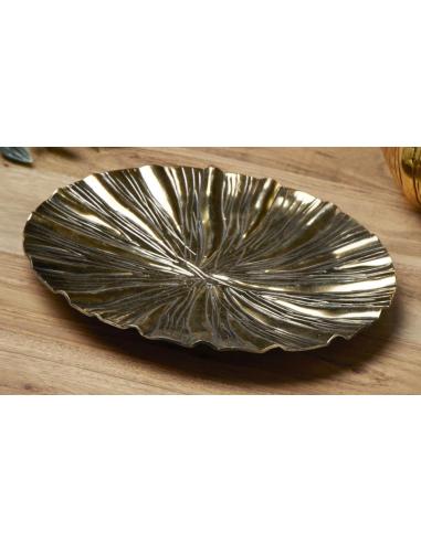 PLATO ALUMINIO ENVEJECIDO ORO 22 D
