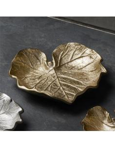 PLATO HOJA ALUMINIO ORO 17 CM