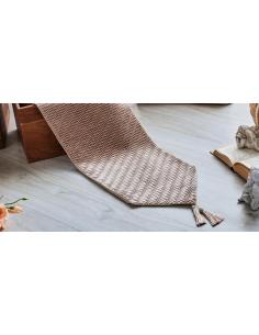 CAMINO PLISADO ONDAS BEIGE 30X180