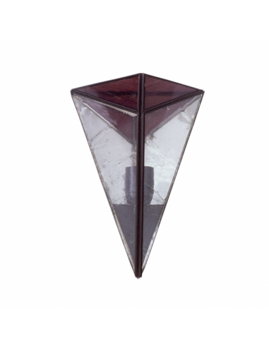Aplique Piramide Violeta 1xe27 28x20 - Imagen 1