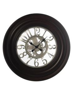 RELOJ PARED RESINA MADERA 76 DIAM.
