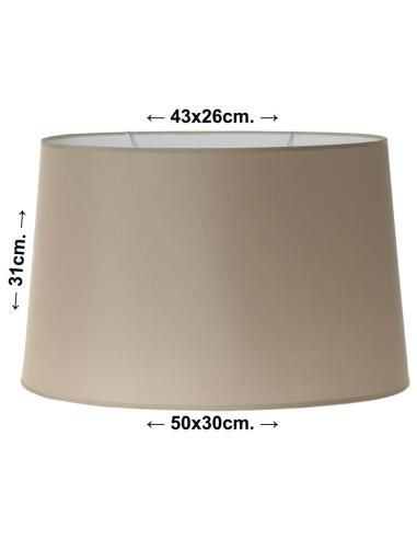 PANTALLA OVALADA 50*30*31