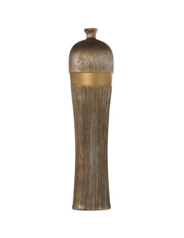 JARRÓN CERÁMICA ORO/NEGRO 100 CM