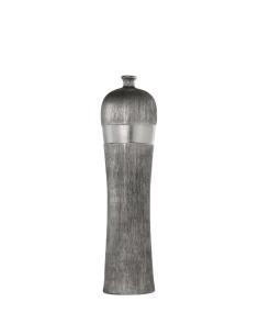 JARRÓN CERÁMICA PLATA/NEGRO 85 CM