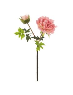 PEONIA POLIESTER ROSA 50 CM