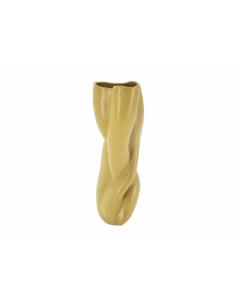 JARRON FORMA ABSTRACTA MOSTAZA 37 CMS