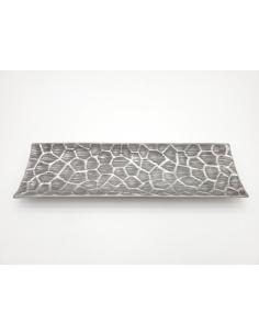 CENTRO CERÁMICA GEOMETRIA ABST. PLATA 50 CMS